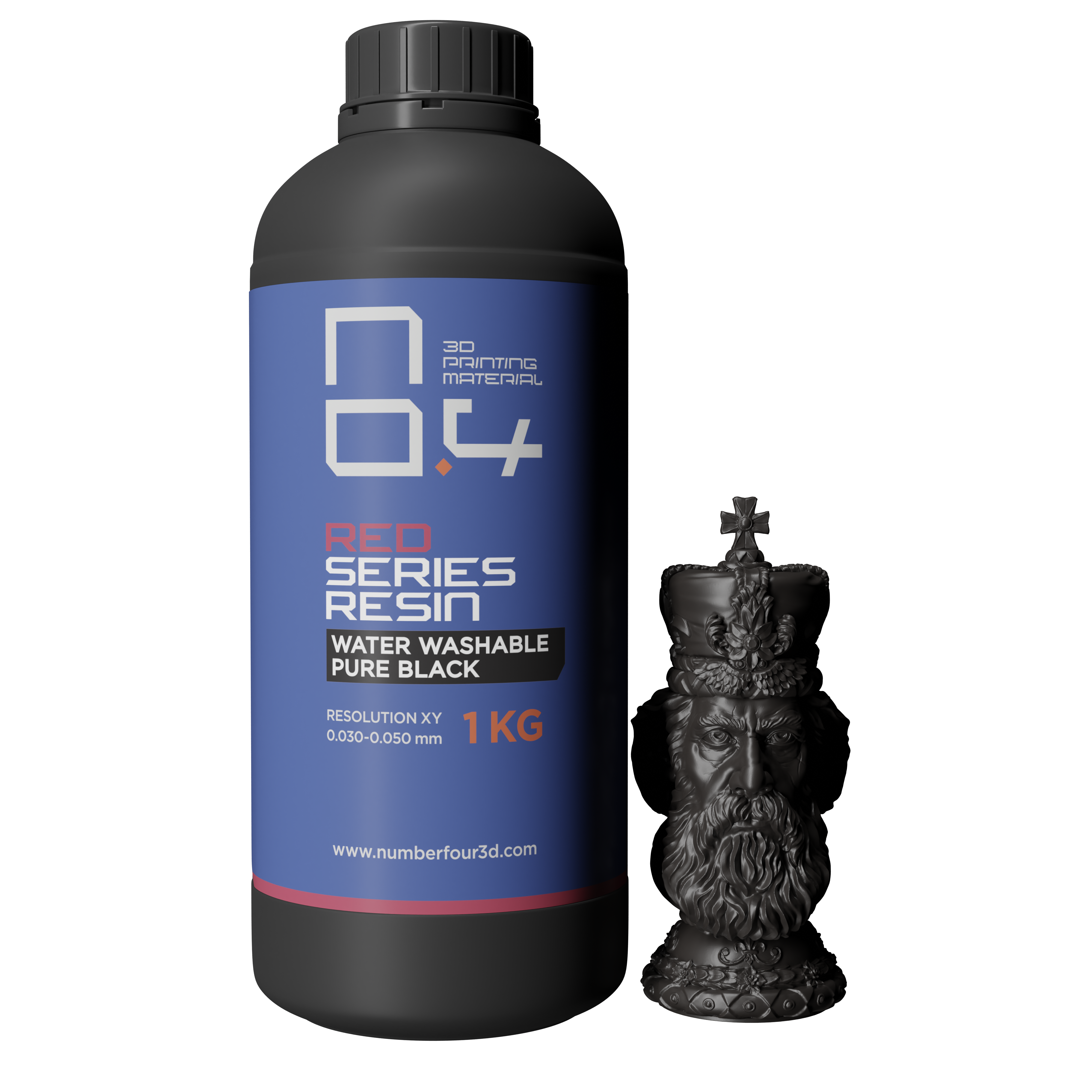 Number 4 RED系列可水洗純樹脂 - 1000g裝