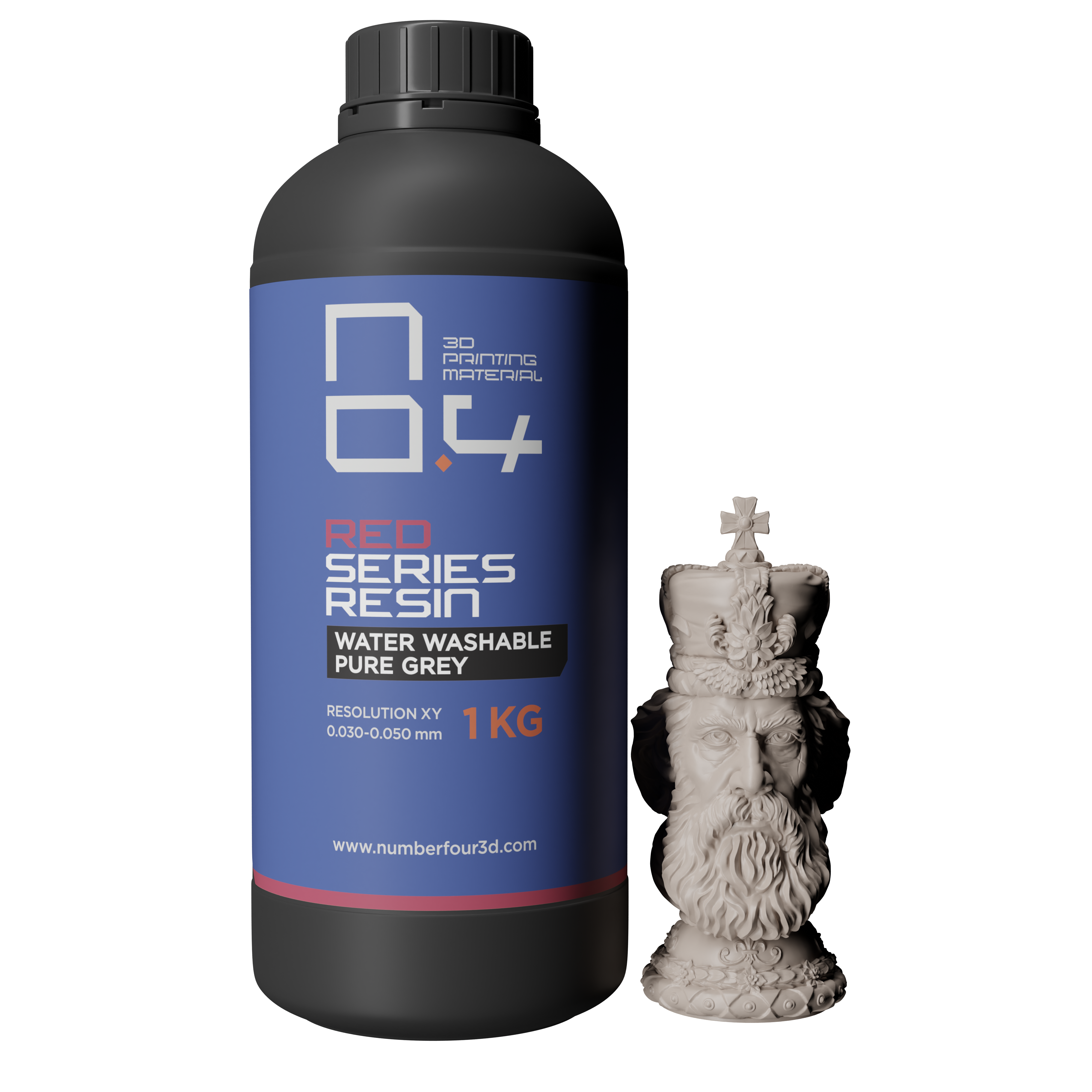 Number 4 RED系列可水洗純樹脂 - 1000g裝