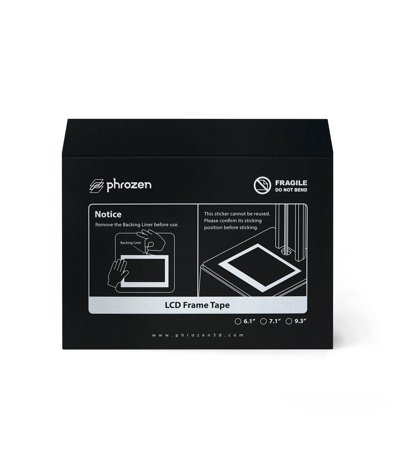 Phrozen LCD黑色框貼 (Sonic Mini 8K)