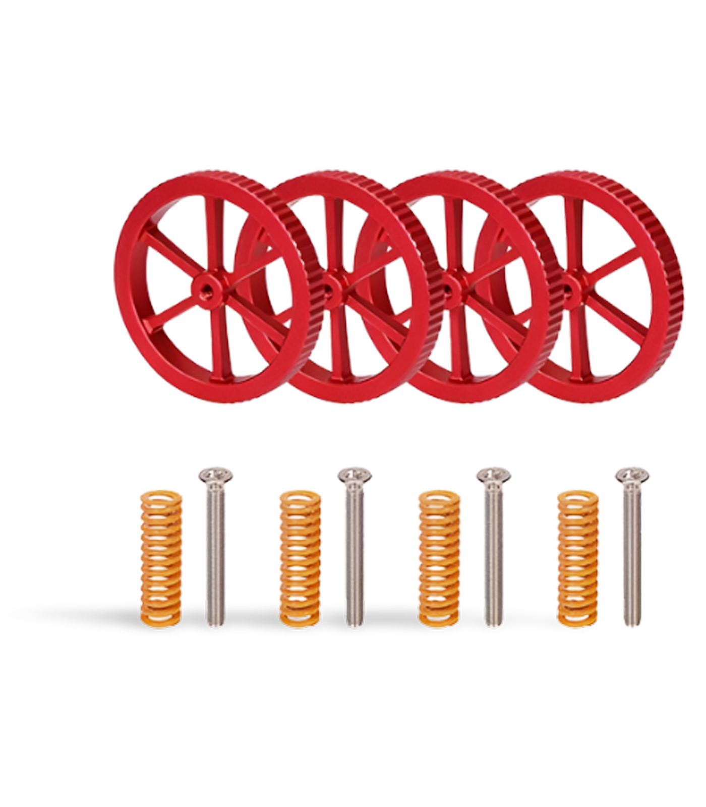 FDM 3D Printer Heated Bed Hand Twist Leveling Nut with Springs